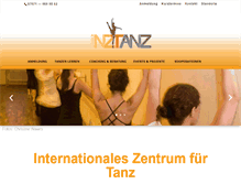 Tablet Screenshot of inztanz.de